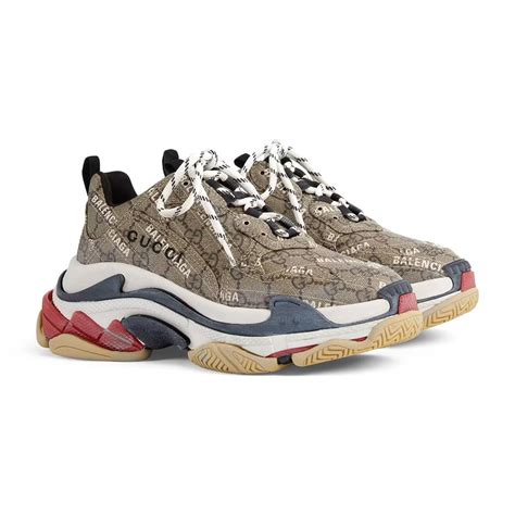 gucci thanos shoes|Gucci x Balenciaga The Hacker Project Triple S Beige .